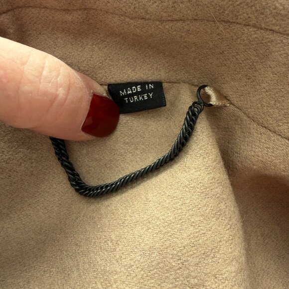 ALL SAINTS Lyla Camel Tan Wool Blend Coat Sz 8 - Picture 15 of 15